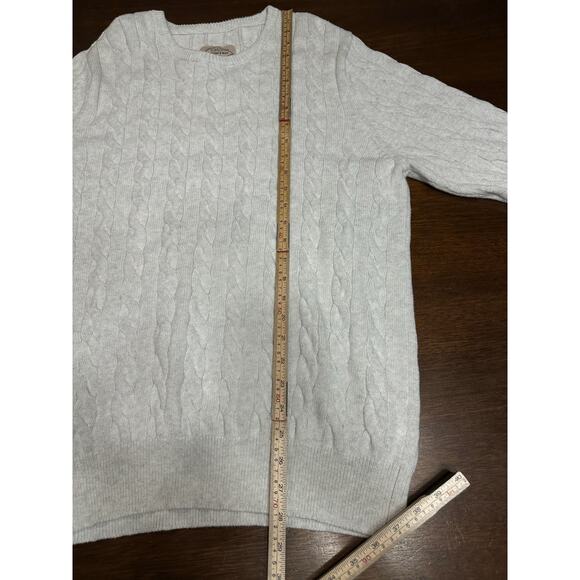 Cable Knit Sweater Men Large Twee Academia Preppy Grunge Winter Fall Super Soft - Picture 5 of 8